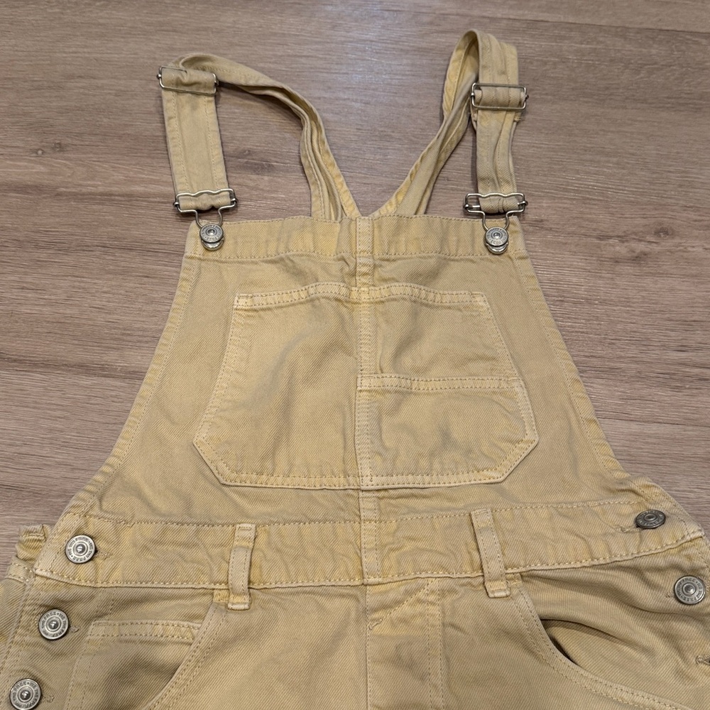 Free People Denim Overalls Romper - Picture 2 of 4